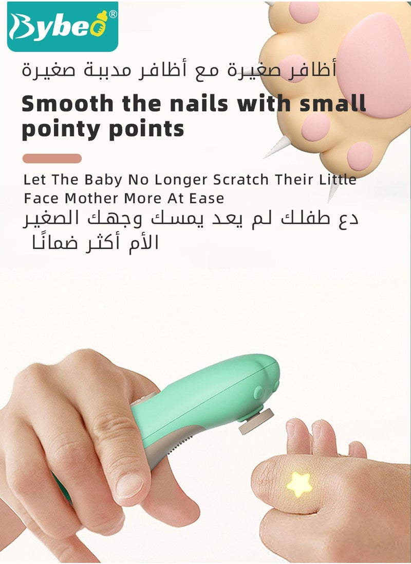 Bybeo 7 In 1 Baby Nail Clipper Electric Trimmer File Kit For Newborn  - Image 5