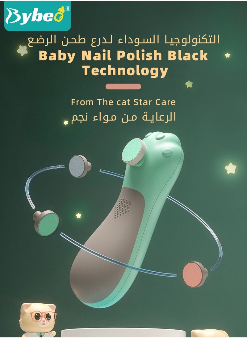 Bybeo 7 In 1 Baby Nail Clipper Electric Trimmer File Kit For Newborn  - Image 2