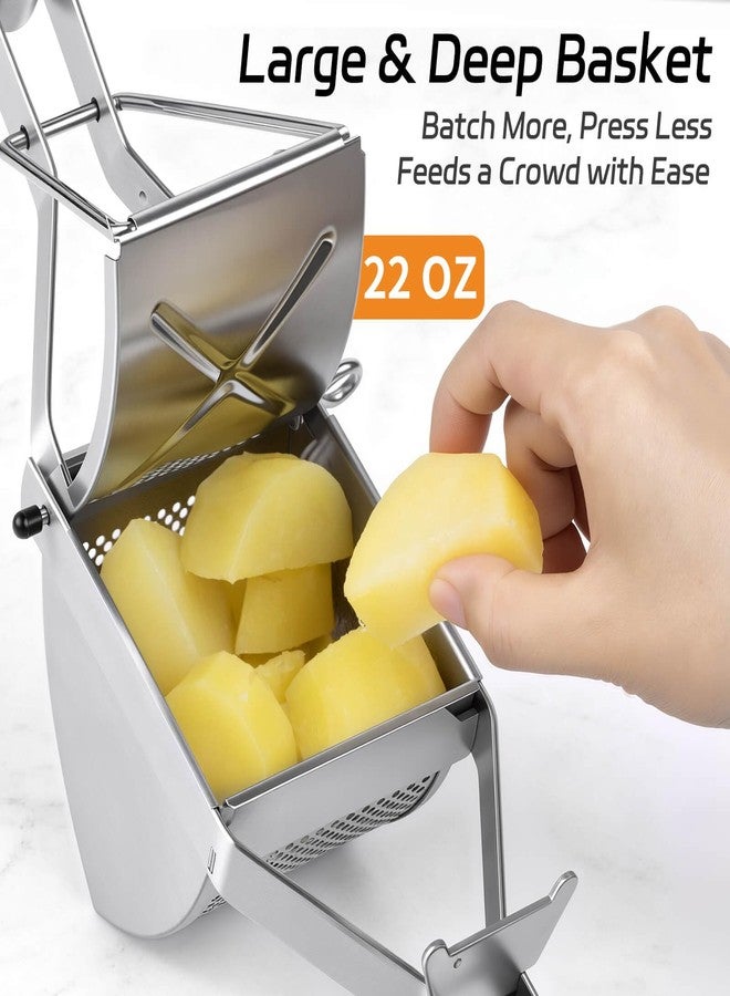 SPEENSUN Potato Ricer, Larger 22 oz Heavy Duty Potato Masher Stainless Steel Make Fluffy Mashed Potatoes, Easy to Clean and Comfort Handle Ricer For Mashed Potatoes for Baby Food, Fruit juices - Image 3