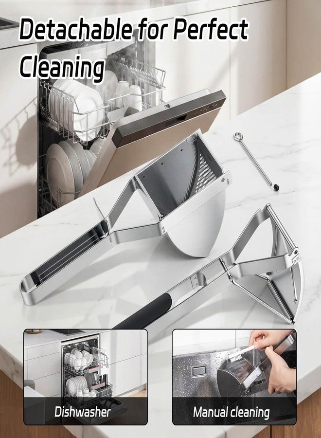 SPEENSUN Potato Ricer, Larger 22 oz Heavy Duty Potato Masher Stainless Steel Make Fluffy Mashed Potatoes, Easy to Clean and Comfort Handle Ricer For Mashed Potatoes for Baby Food, Fruit juices - Image 5