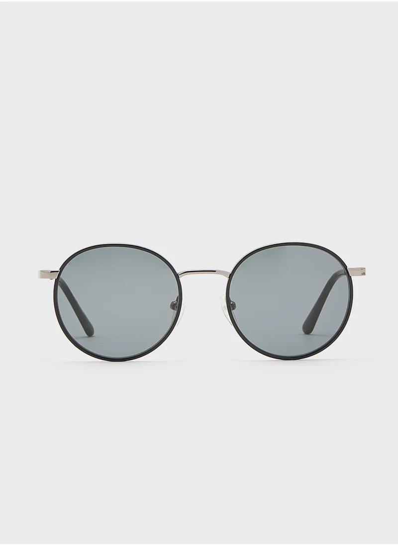 CALVIN KLEIN Round Sunglasses