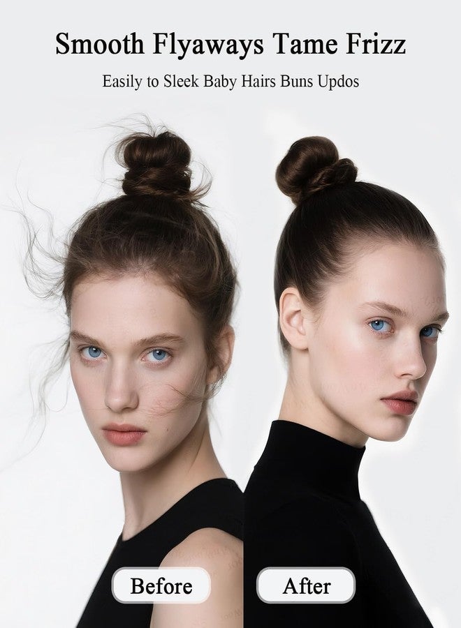 AnWoor 3-In-1 Styling Cream, Hair Wax Stick, Slick Back Hair Brush Kit - Tame Flyaways, Smooths Frizz, Sleek Ponytail Buns - Gel/Pomade/Balm Stick for Women - Styling Accessories for Girls & Kids - Image 3