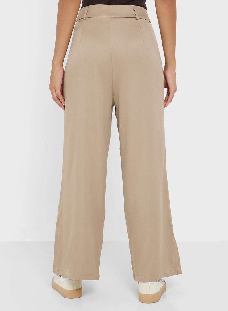 Ginger Belted Wide Leg Trousers - Image 3