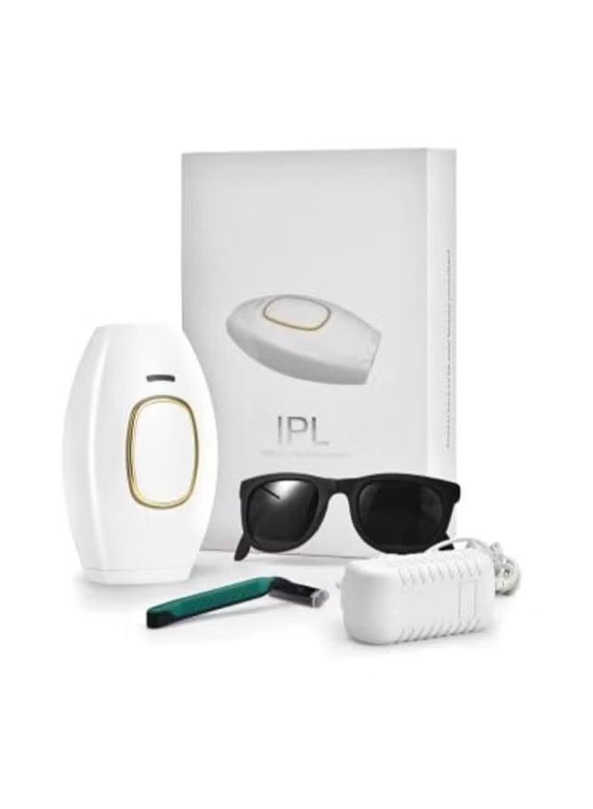 Laser Hair Removal Device For Home Use, Painless Permanent Hair Removal, Facial And Body Hair Removal Machine For Women And Men,White - Image 1