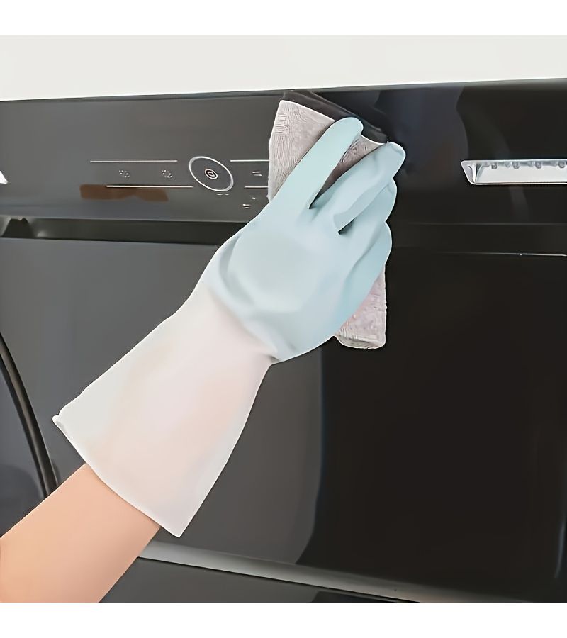 Size S 3 Pair Waterproof Dishwashing Gloves For Kitchen Cleaning Pet Care - Image 4