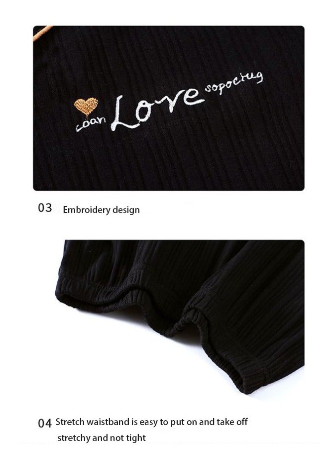 Men's Pajama Set, Cotton Long Sleeve Striped Pajama Set Two Pieces of Casual Pajamas  - Image 5