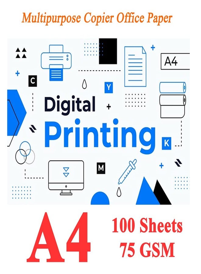 Cool Crafts ورق كول كرافتس A4 بوزن 75 غرام/متر مربع. عبوة من 100 ورقة. مناسب للكتابة على الطابعات، والطباعة والنسخ على الوجهين، ولطابعات الليزر والأوفست والطابعات النافثة للضوء، لصنع البطاقات وقوائم الطعام والمذكرات والإعلانات. - Image 3