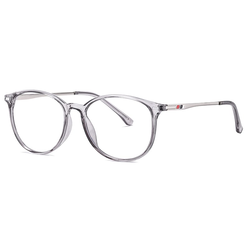 Fashion Anti-blue Light Glasses Literary Style Students Plain Glass Spectacles Metal Frame Computer Eye-protection Glasses - Image 1