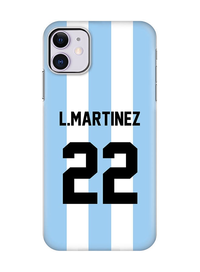 Stylizedd Slim Cover for Apple iPhone 11 Case Snap Classic Series Mobile Cover Hard PC Shield Matte Finish Print -Argentina-Player-L.Martinez - Image 1