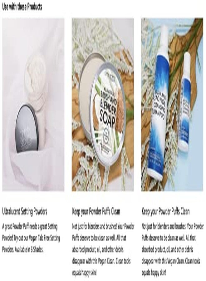 سينما سيكرتس إسفنجة بودرة فاخرة من سينما سيكرتس مع حزام، أسود، قطعتان - Image 5