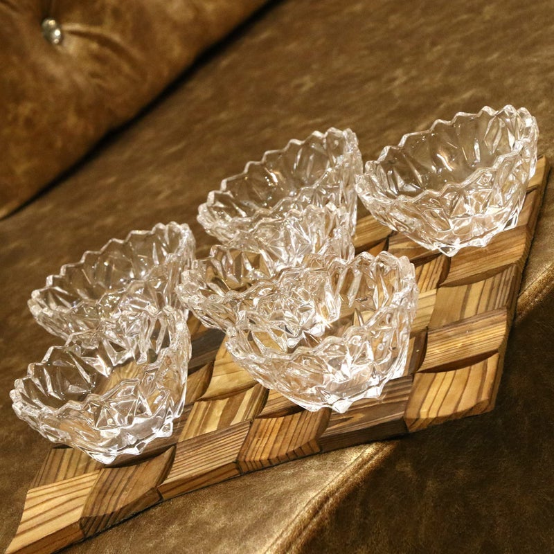 Somil Beautiful Clear Glass Bowl, Ideal for ServingVegetable, Soup, Snacks, Lunch, Dinner 200 Ml, 11.5 X 11.5 X 5.5 Cm - Image 5