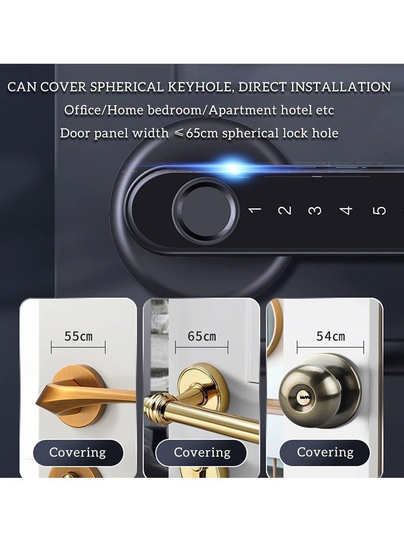 Excefore Fingerprint Door Lock keyless Entry Door Lock with USB Charging and keypad biometric Door Lock Smart Door Handle Lock Suitable for bedrooms Offices and Other Private Spaces  - Image 4