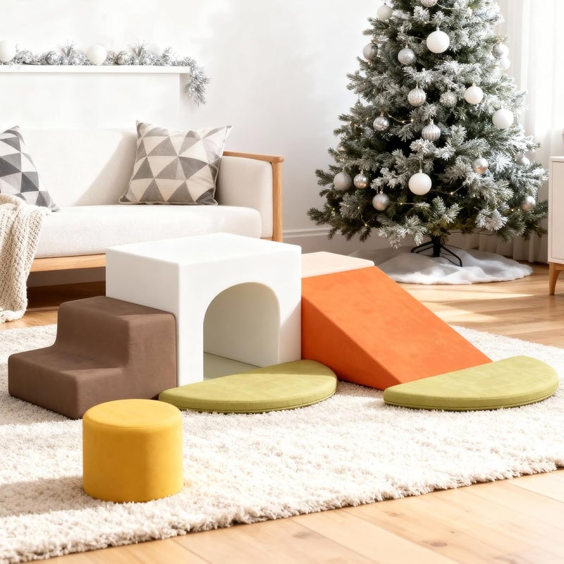BanaSuper Kids Foam Climbing Blocks, Foam Blocks for Climbing and Crawling, Psychomotor Obstacle Psychomotricity for Children, Montessori Toys, (Colorful) - Image 2