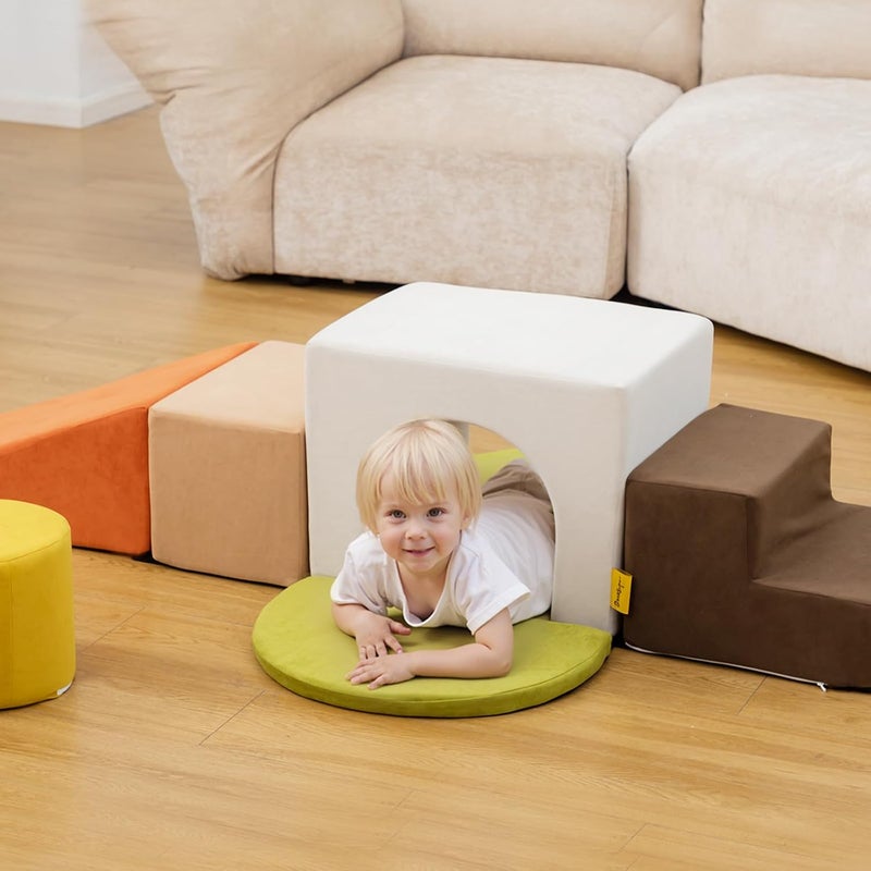 BanaSuper Kids Foam Climbing Blocks, Foam Blocks for Climbing and Crawling, Psychomotor Obstacle Psychomotricity for Children, Montessori Toys, (Colorful) - Image 3