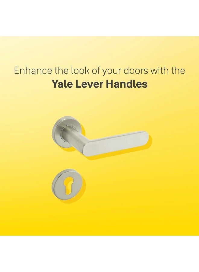 Yale Decorative Stainless Steel Aisi 304 Door Handle And Rosette Set - Image 5