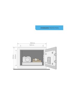 Electronic Medium Value Safe with Digital Keypad LED Light Indicators and Emergency Override Key 16.32 Litre Capacity 25 x 35 x 25 cm, Black Finish, YSV/250/DB1 - pzsku/ZD1FD68674E5EB11311D8Z/45/_/1725222718/aefbc50f-7ef7-4eeb-9a43-36bed880c868