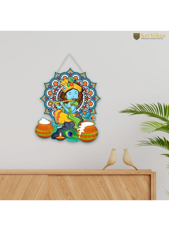 Artvibes Decorative Design Wooden Wall Hanging for Home Decor | Office | Gifts | Living Room | Bedroom | Wooden Decorative Items | Modern Painting | Artworks Decoration (WH_8603N) - Image 2