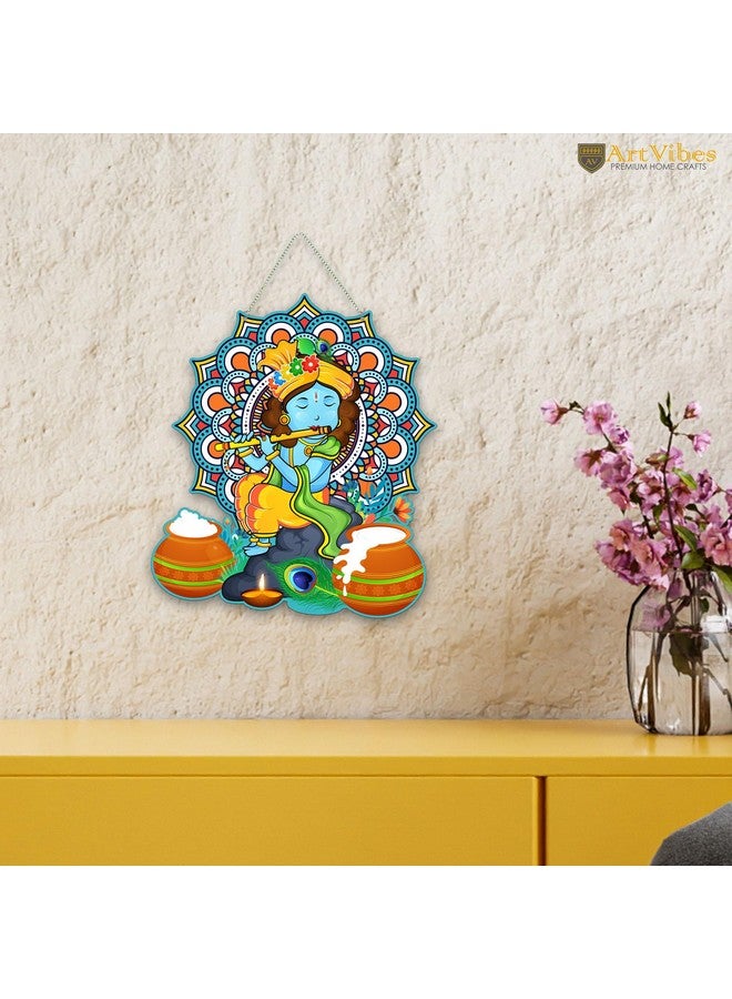 Artvibes Decorative Design Wooden Wall Hanging for Home Decor | Office | Gifts | Living Room | Bedroom | Wooden Decorative Items | Modern Painting | Artworks Decoration (WH_8603N) - Image 3