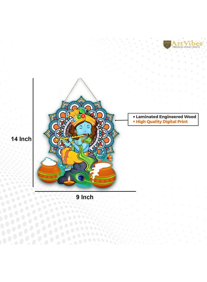 Artvibes Decorative Design Wooden Wall Hanging for Home Decor | Office | Gifts | Living Room | Bedroom | Wooden Decorative Items | Modern Painting | Artworks Decoration (WH_8603N) - Image 5