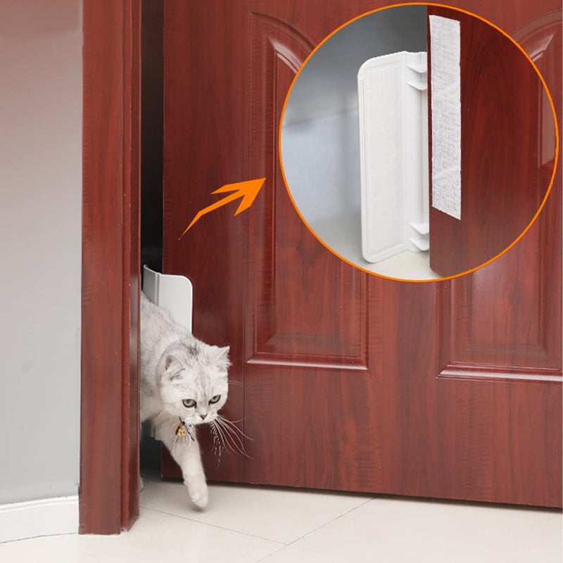 Pets Automotic Door Opener Automatic Lockable Pet Dog Door Automatic Gate Opener Dogs Cats Door Cat Private Handle Pet Door for Bedroom Bathroom Push to Open Pet Private Access Door