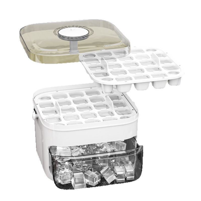 Household Food-Grade Press Ice Cube Tray, Large Capacity, Quick-Freeze, Easy Release - Image 5