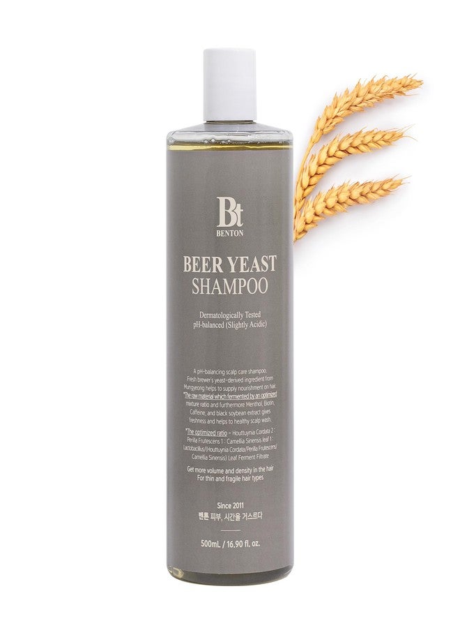 BENTON Beer Yeast Shampoo, Hair Loss Relief Biotin Shampoo for Thinning Hair - Volumizing, Regrowth Therapy, Scalp Calming - Paraben, Sulphate Free - 16.0 fl.oz. - Image 1