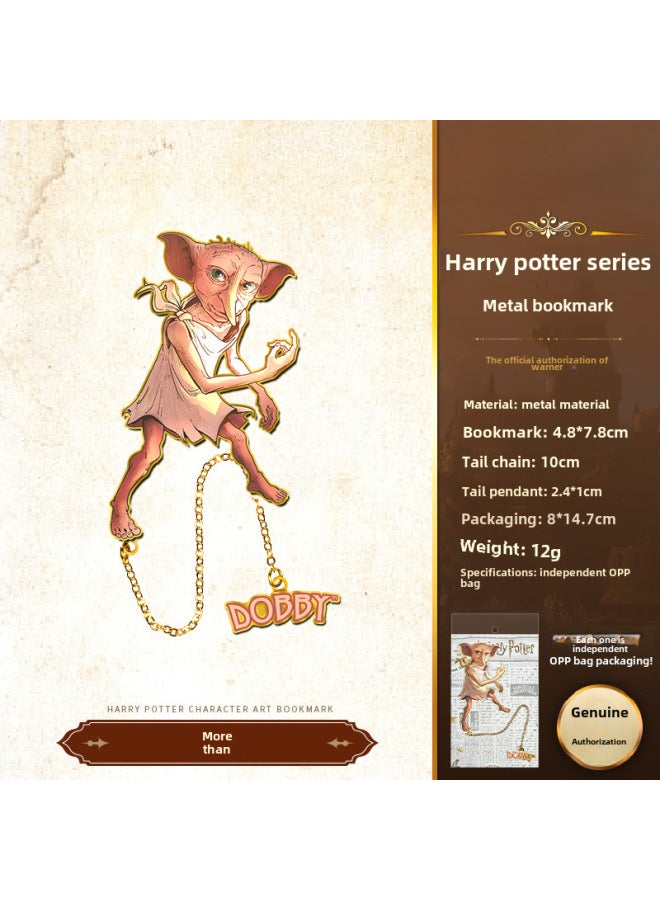 Harry Potter Genuine Metal Bookmark Harry Harry Malfoy Character Bookmark European And American Retro Magic Bookmark - Image 1