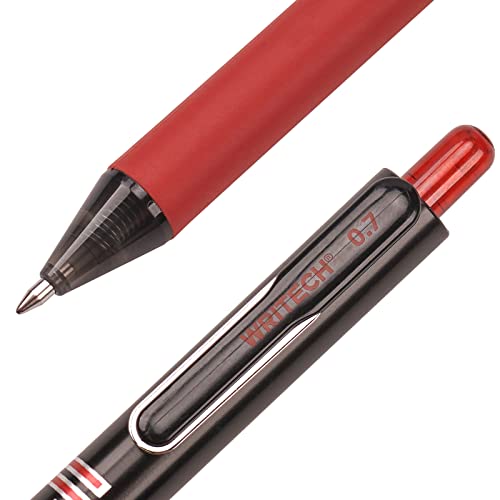 WRITECH Retractable Gel Ink Pens: Multi Colored 0.7mm Medium Point Colorful Click Pen for Smooth Writing Journaling Drawing Notetaking No Bleed & Smear & Smudge 8ct Vibrant Assorted Colors - Image 5
