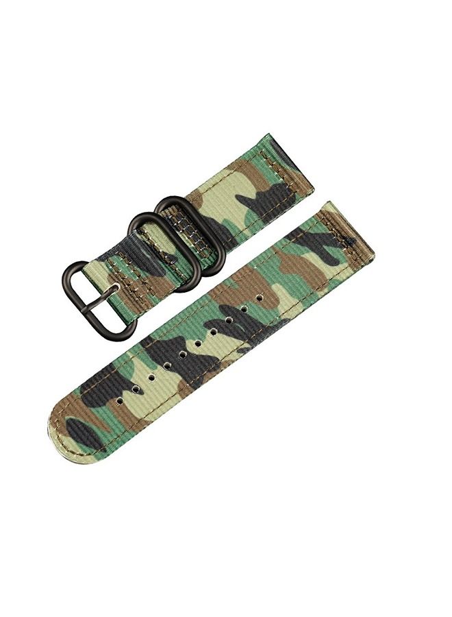 O Ozone Woven Nylon Strap Compatible with Samsung Galaxy Watch 3 45mm / Galaxy Watch 46mm / Gear S3 Frontier / Classic / Watch GT 2 46mm Bands 22mm Quick Release Replacement Strap Band - Army Green - Image 1