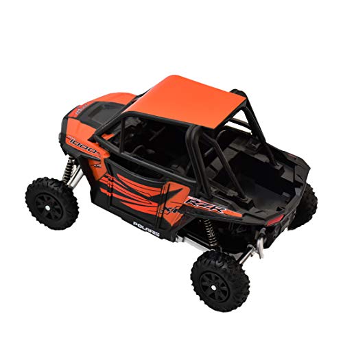 Newray Polaris RZR XP 1000 Bike ATV Dirt Rider 1/18 Scale Pre-Built Model Vehicle Orange - Image 2