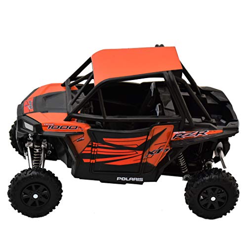 Newray Polaris RZR XP 1000 Bike ATV Dirt Rider 1/18 Scale Pre-Built Model Vehicle Orange - Image 3