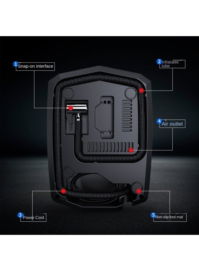 Shunwei Multifunctional Car Electric Air Pump Car High-power Portable 12v Car Tire Air Pump - Image 3