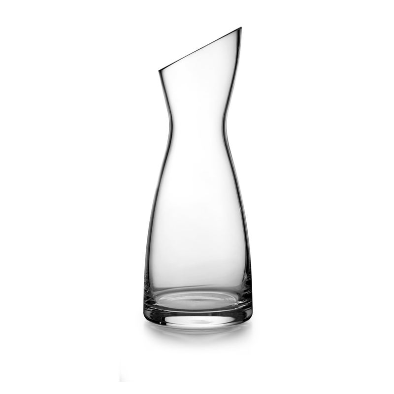 nambe Skye Carafe Glass Water Pitcher with Spout Elegant Wine Decanter for Serving Juice Sangria Lemonade Iced Tea and Cocktails for Mimosa Bar CrystalClear Glass Pitcher 36oz