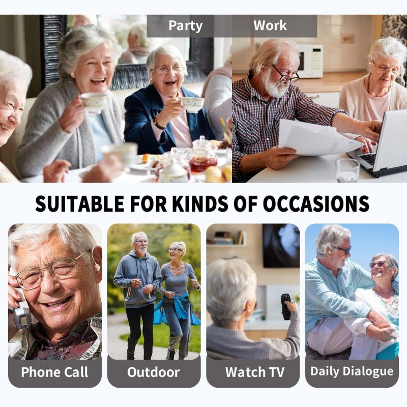 Rechargeable Digital Hearing Aids: Beige, Noise Cancelling, Comfortable - Easy To Use Hearing Aids For Seniors - Image 5