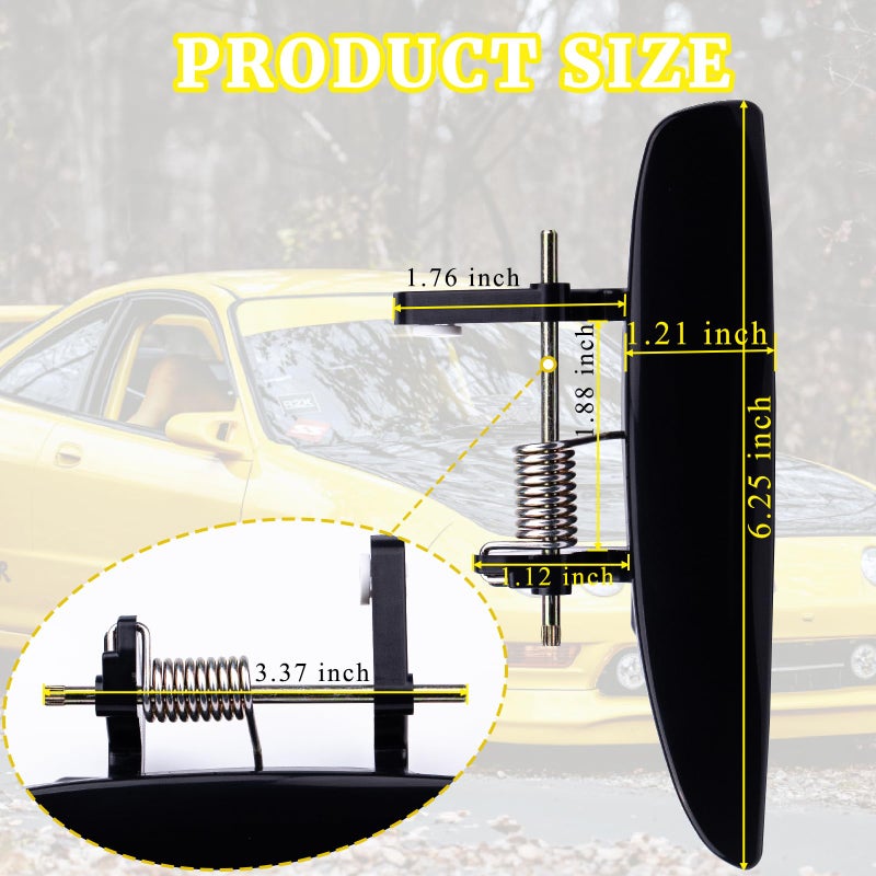 gtpartes Exterior Outside Door Handles Replacement Car Fit for 19942001 Acura Integra Model Driver Side Outside Door Handle Assembly Repair Black Placement on Vehicle Right 1 PCS - Image 4