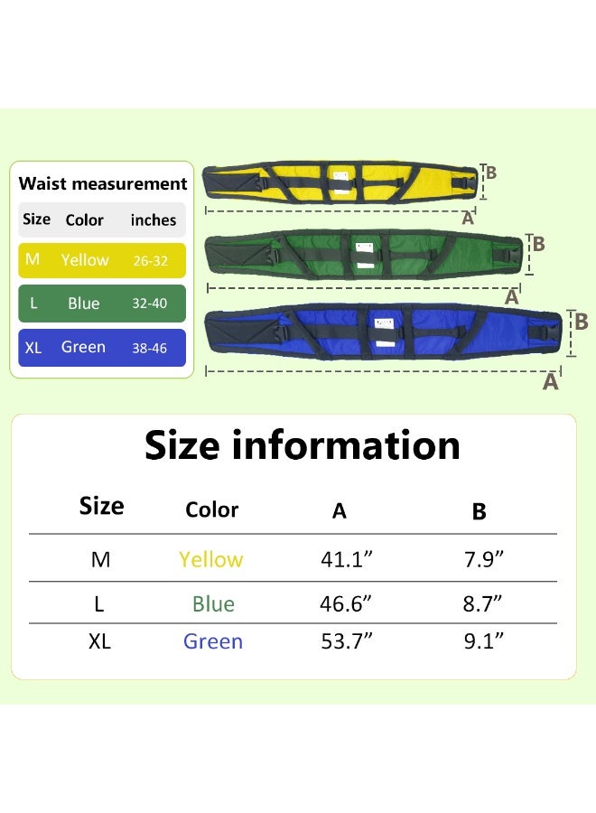 Ehucon Gait Belt for Seniors Transfer Belt Quick Release Buckle, Padded Handles Lift Assist Device for Elderly, PhysicaTherapy Strap, Safety Belt for Elderly - Image 2