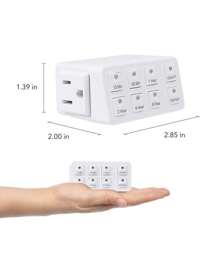 BN-LINK Indoor Countdown Timer with Repeat Function, Heavy Duty Accurate Compact Size for Charger Vacation Security, 3-Prong Grounded Outlet, 15A/1875W ½ HP ETL Listed - Image 3
