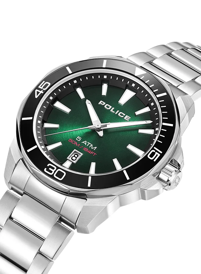 POLICE Men Analog Round Shape Metal Wrist Watch PEWJH0021401 - 43 Mm