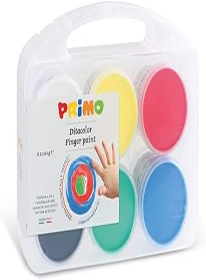Cmp-morocolor - case with 6 colours of water paints - quantity 100 g c/u - includes brush