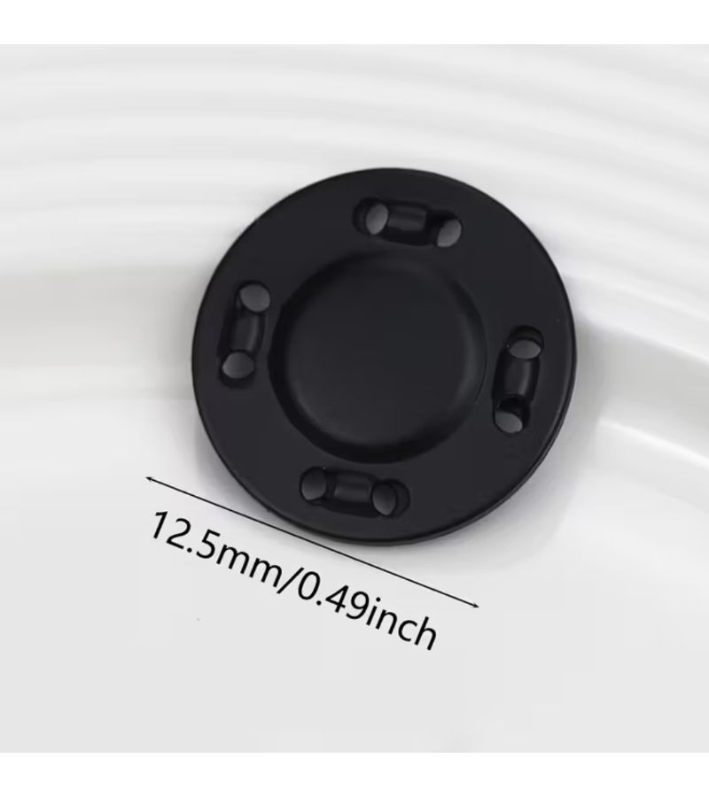 12.5mm White 6 Pairs Magnetic Snap Buttons Set for Clothing Invisible Sewing Fasteners - Image 4
