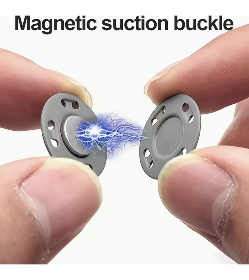 12.5mm White 6 Pairs Magnetic Snap Buttons Set for Clothing Invisible Sewing Fasteners - Image 5