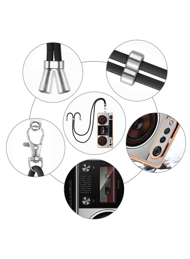 اس-توب جراب لهاتف LG Velvet 5G / 4G مطلي بالكهرباء IMD مزدوج الجوانب مع حبل - Image 4