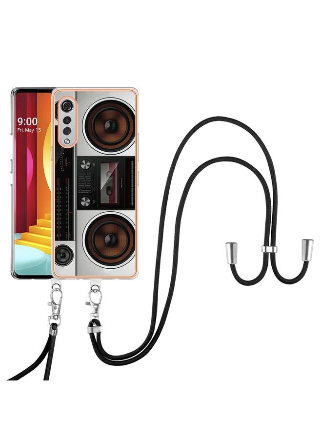 اس-توب جراب لهاتف LG Velvet 5G / 4G مطلي بالكهرباء IMD مزدوج الجوانب مع حبل - Image 2