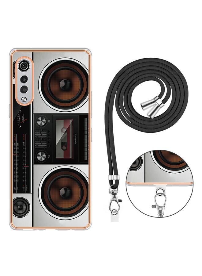 اس-توب جراب لهاتف LG Velvet 5G / 4G مطلي بالكهرباء IMD مزدوج الجوانب مع حبل - Image 3