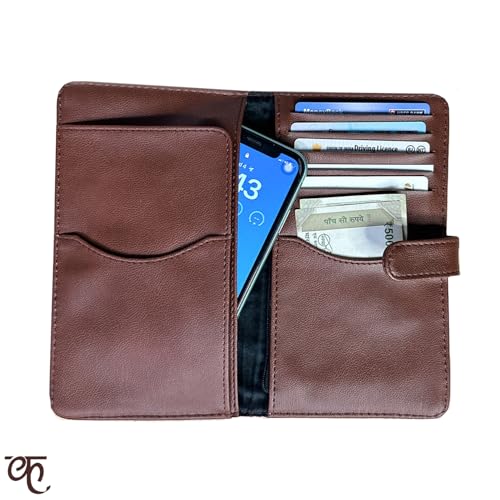 Kalankit Passport Wallet for Women | Vegan Leather Bi-Fold Long Wallet & Travel Purse | Valentine Gift for Her, Valentine Gifts for Women | New Beginnings - Image 4