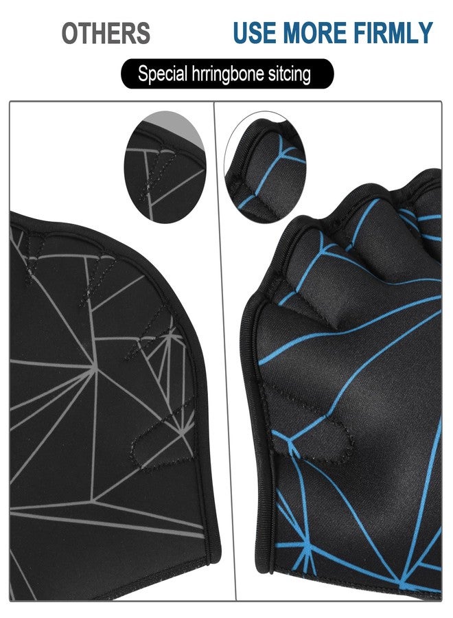 TAGVO Swimming Aquatic Gloves, Aquatic Gloves for Helping Upper Body Resistance, Webbed Swim Gloves Well Stitching, No Fading, Sizes for Men Women Adult Children Aqua Therapy, Pool Fitness - Image 5