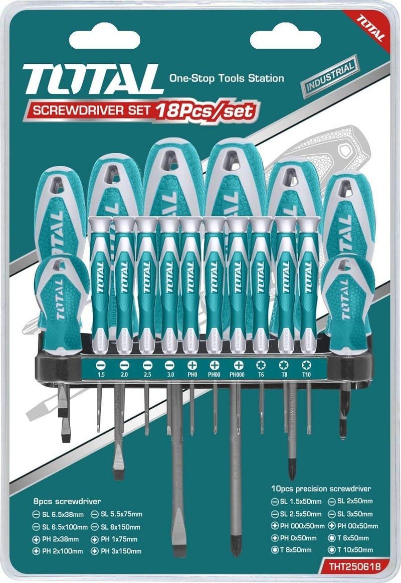 Total 18-Piece Screwdriver Set