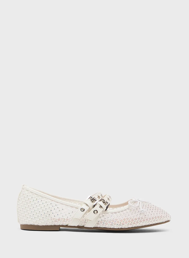 Truffle Mesh Ballerina Flat