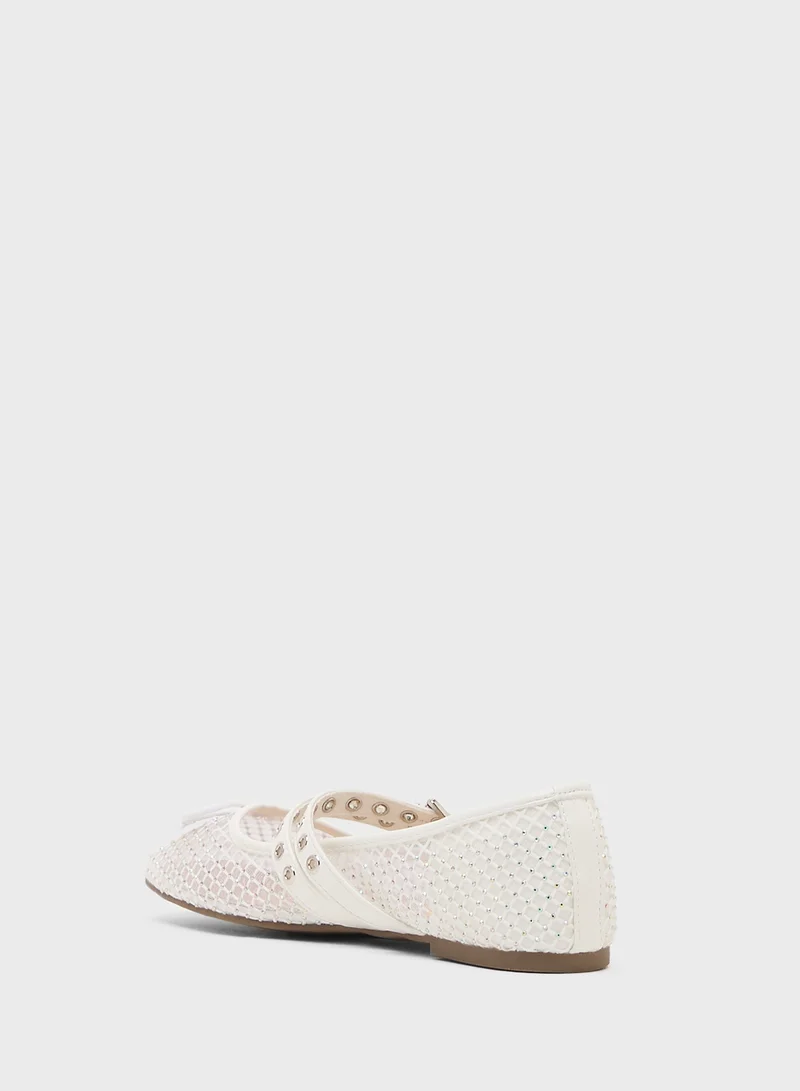 Truffle Mesh Ballerina Flat