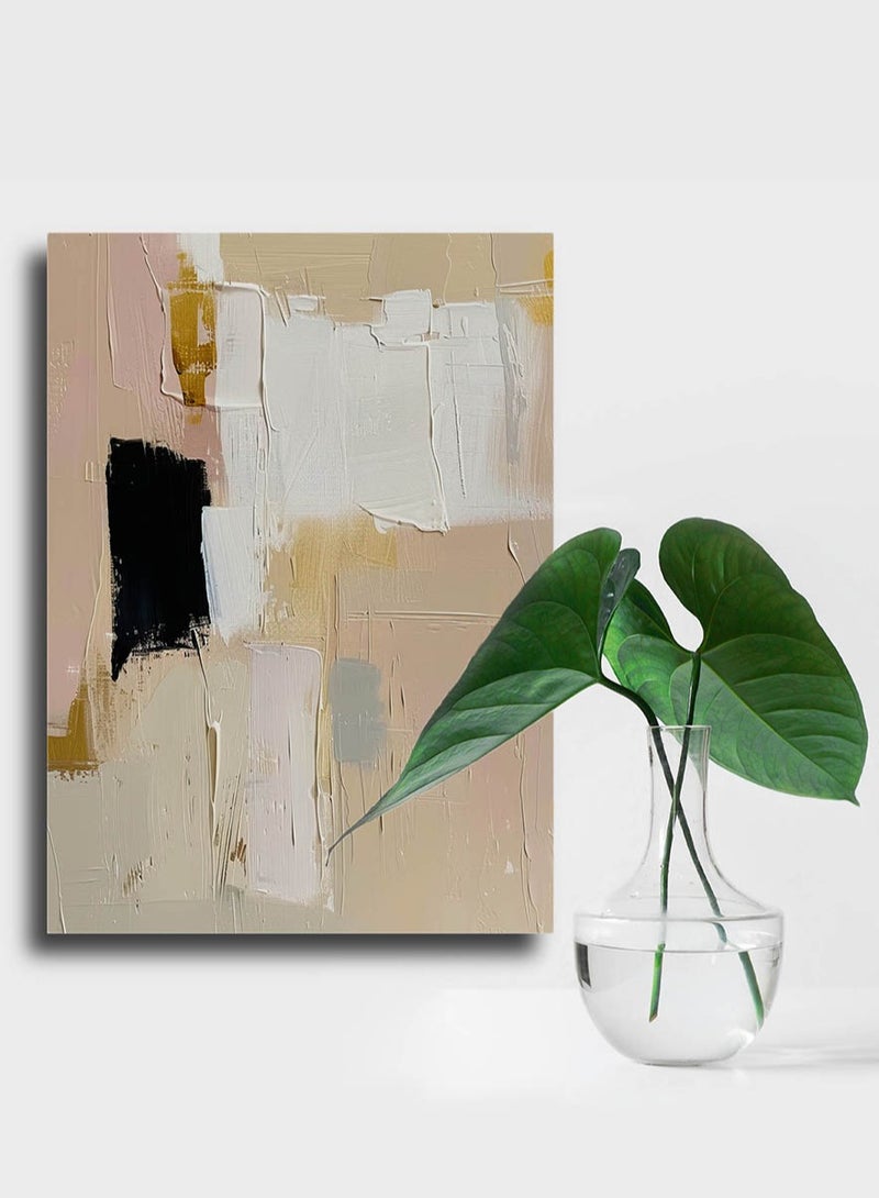 مودكلاس لوحة جدارية تصميم تجريدي بإطار خشبي - Image 2